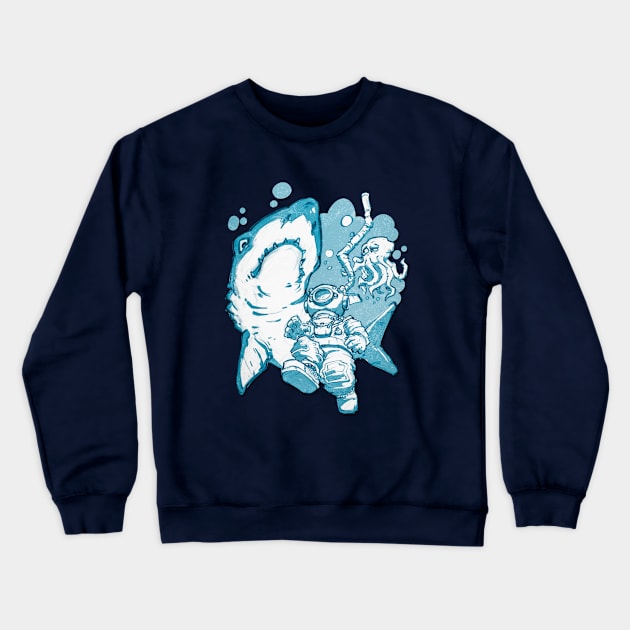 diver Crewneck Sweatshirt by vanpaul54